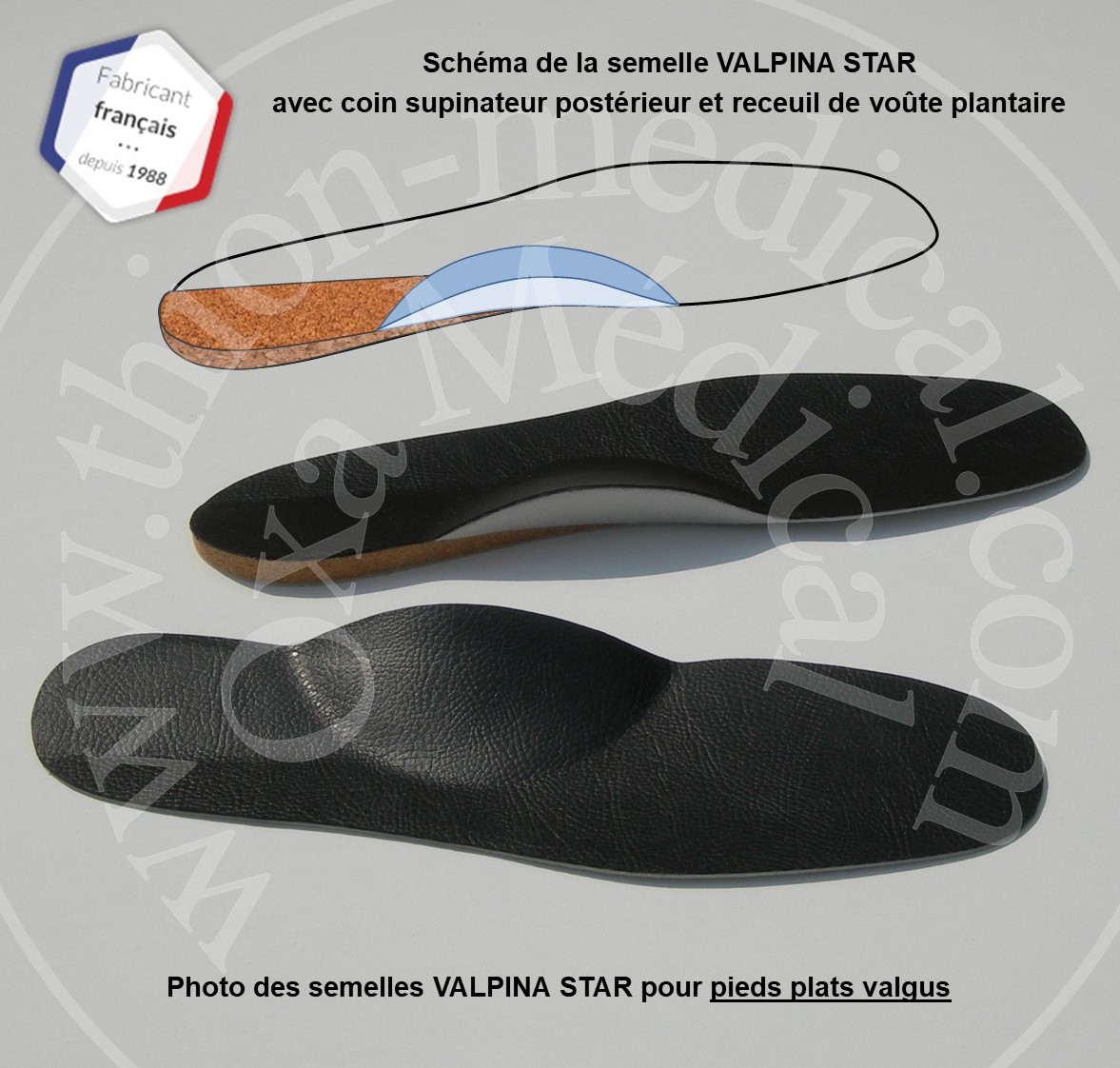 Photo des semelles VALPINA STAR